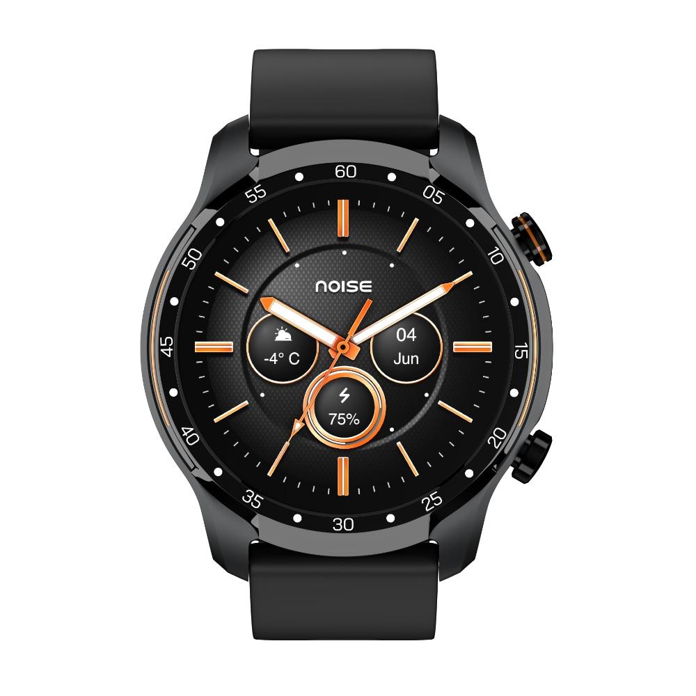 Noise NoiseFit Voyage India's first 4G eSIM calling Smart Watch , 3.5 cm (1.4 inches) Retina AMOLED Display , Bluetooth Calling, Functional Crown , GPS , Upto 7 Day Battery, IP68 Water Resistance , Jet Black