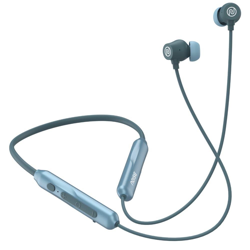 Noise Airwave Pro with ANC, 60 Hrs of Playtime, Low latency (Up to 40 ms), 3 EQ Modes Bluetooth Headset(Metallic Blue, In the Ear)