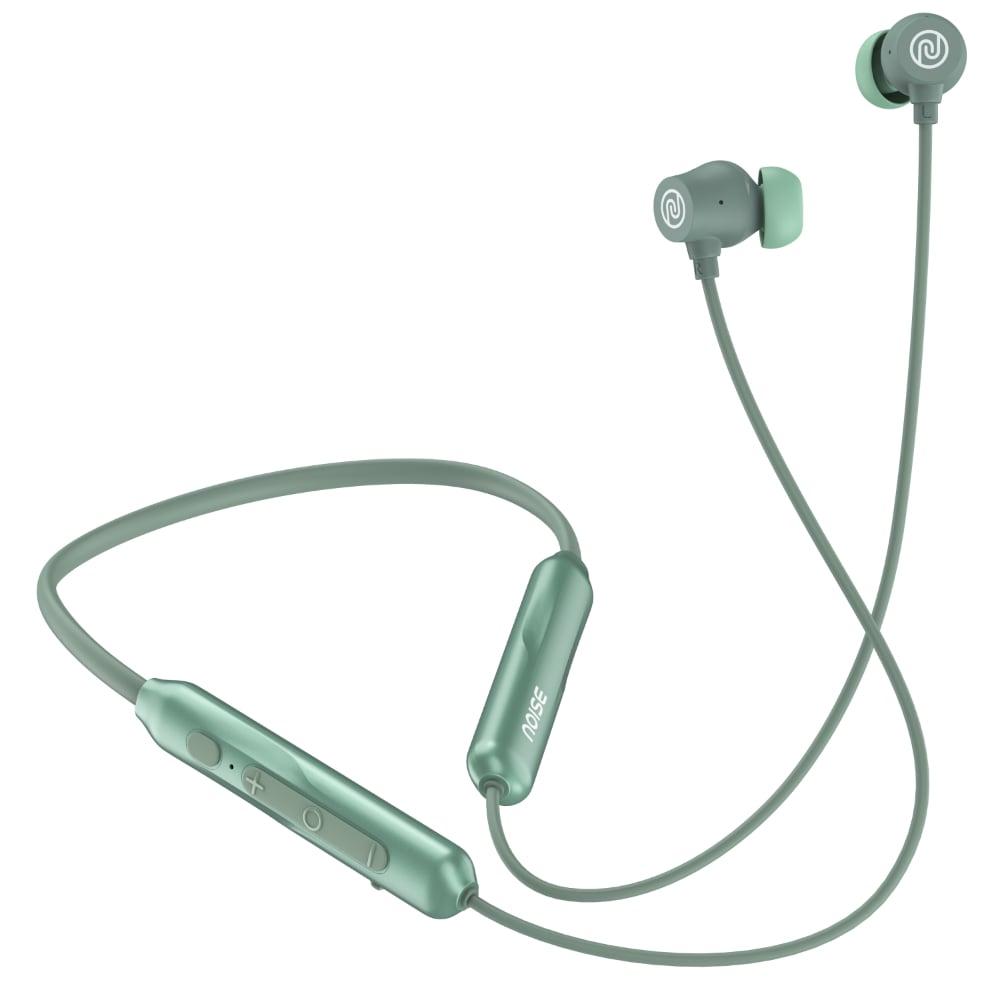 Noise Airwave Pro with ANC, 60 Hrs of Playtime, Low latency (Up to 40 ms), 3 EQ Modes Bluetooth Headset(Metallic Green, In the Ear)