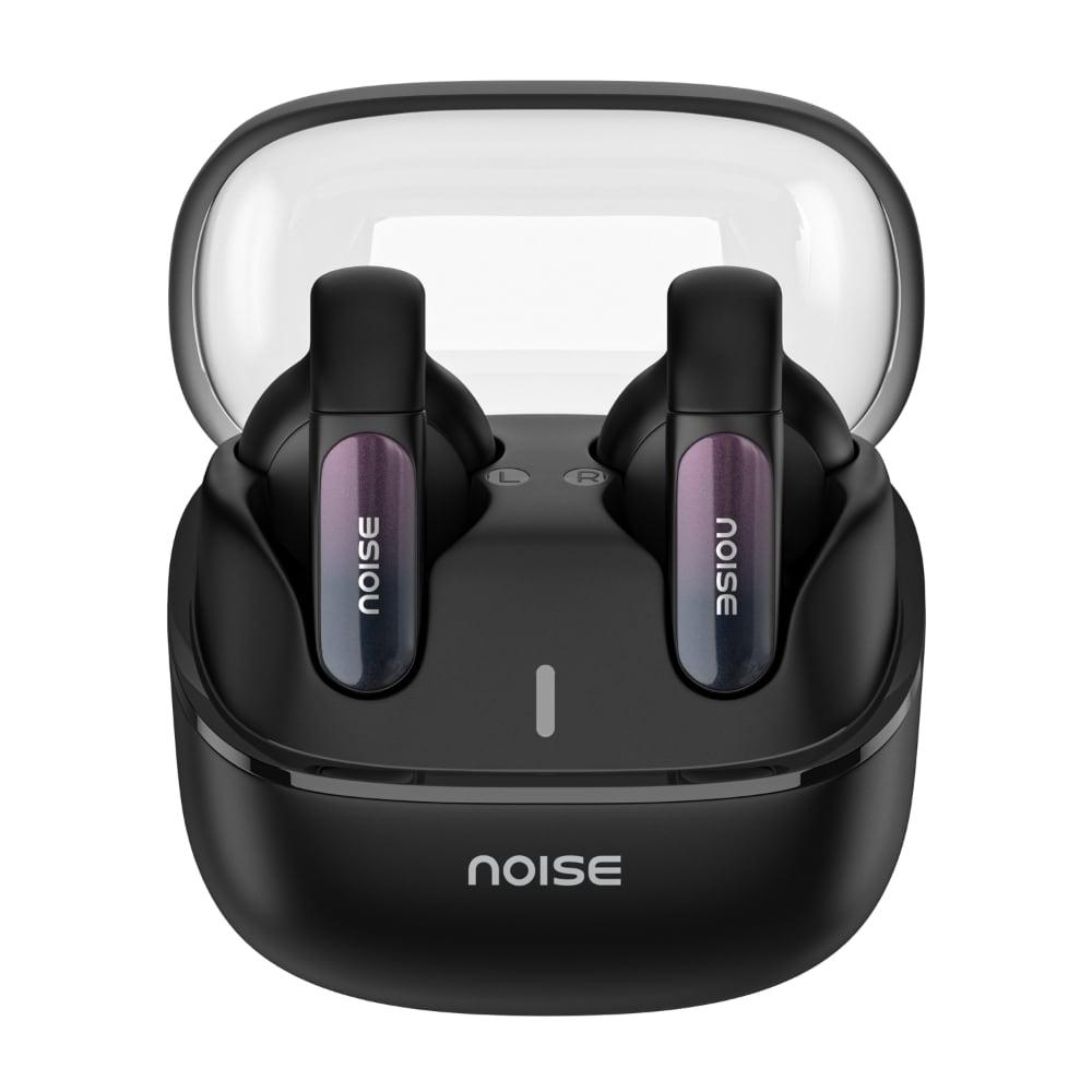 Noise Newly Launched Air Clips 2 Wireless Open Ear Earbuds with Clip Design, AirWave Technology, Up-to 40 H Playtime, Dual Device Pairing, Quad Mic with ENC, 12 mm Driver, BT v5.3 (Frost Black)