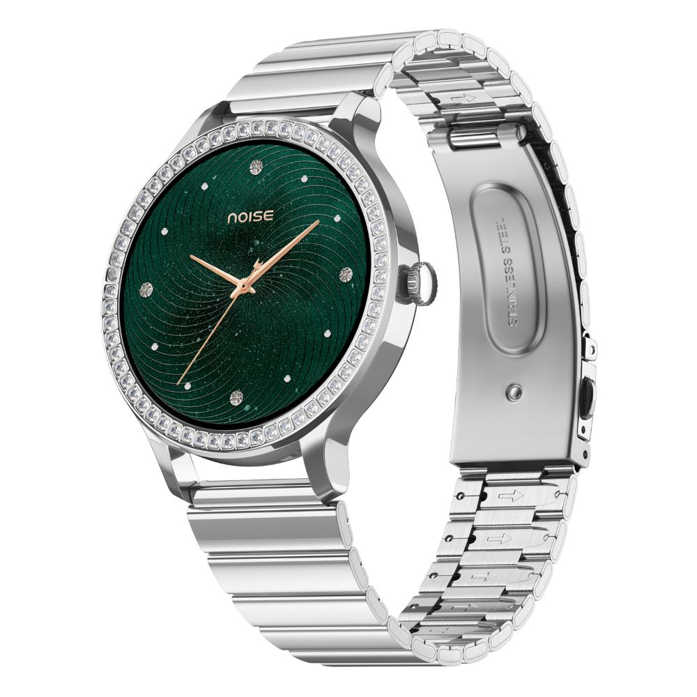 Noise NoiseFit Diva Araya Smartwatch, Iconic Silver