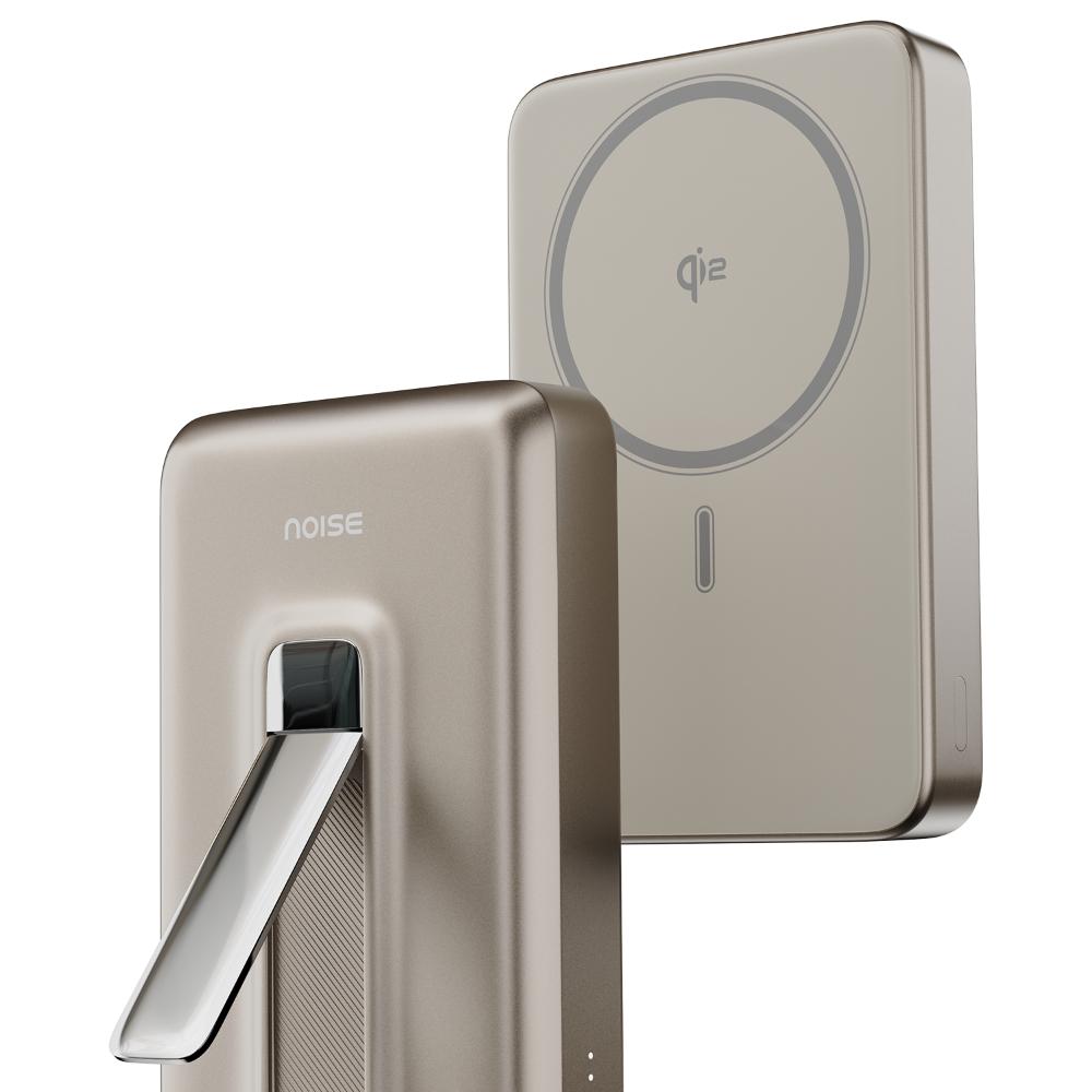 Noise Power Series 10000 mAh Wireless Magsafe Qi2 Powerbank, Titanium