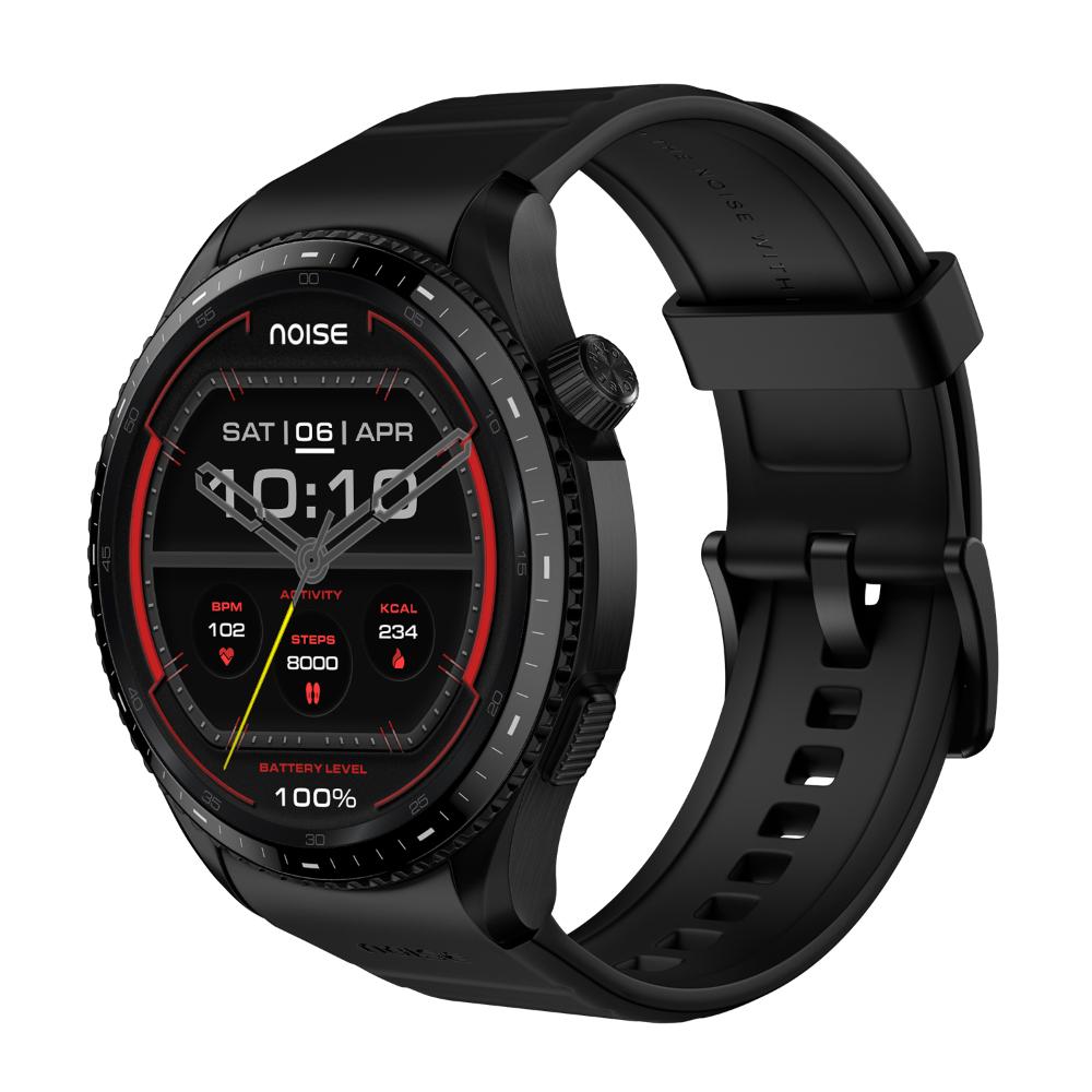 Noise NoiseFit Halo 3 Smartwatch, Rich Black
