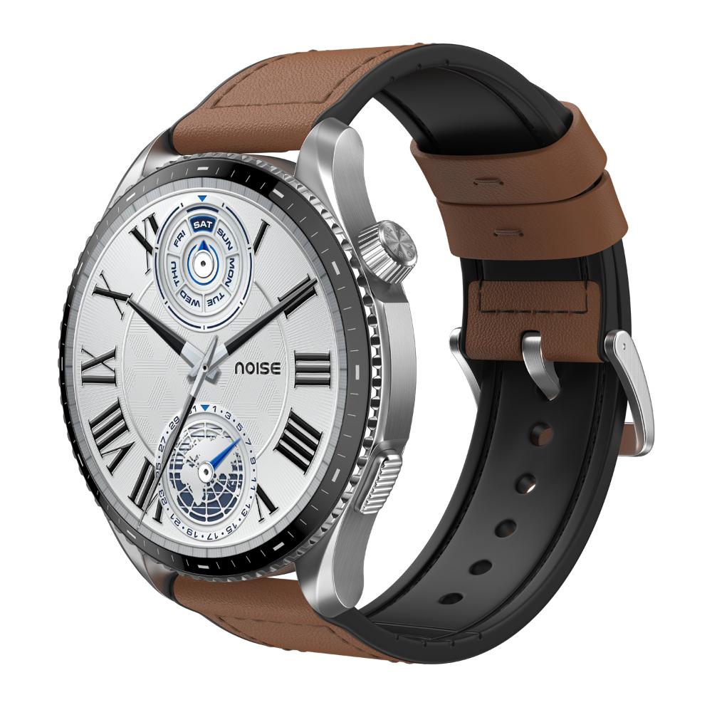Noise NoiseFit Halo 3 Smartwatch, Vintage Brown
