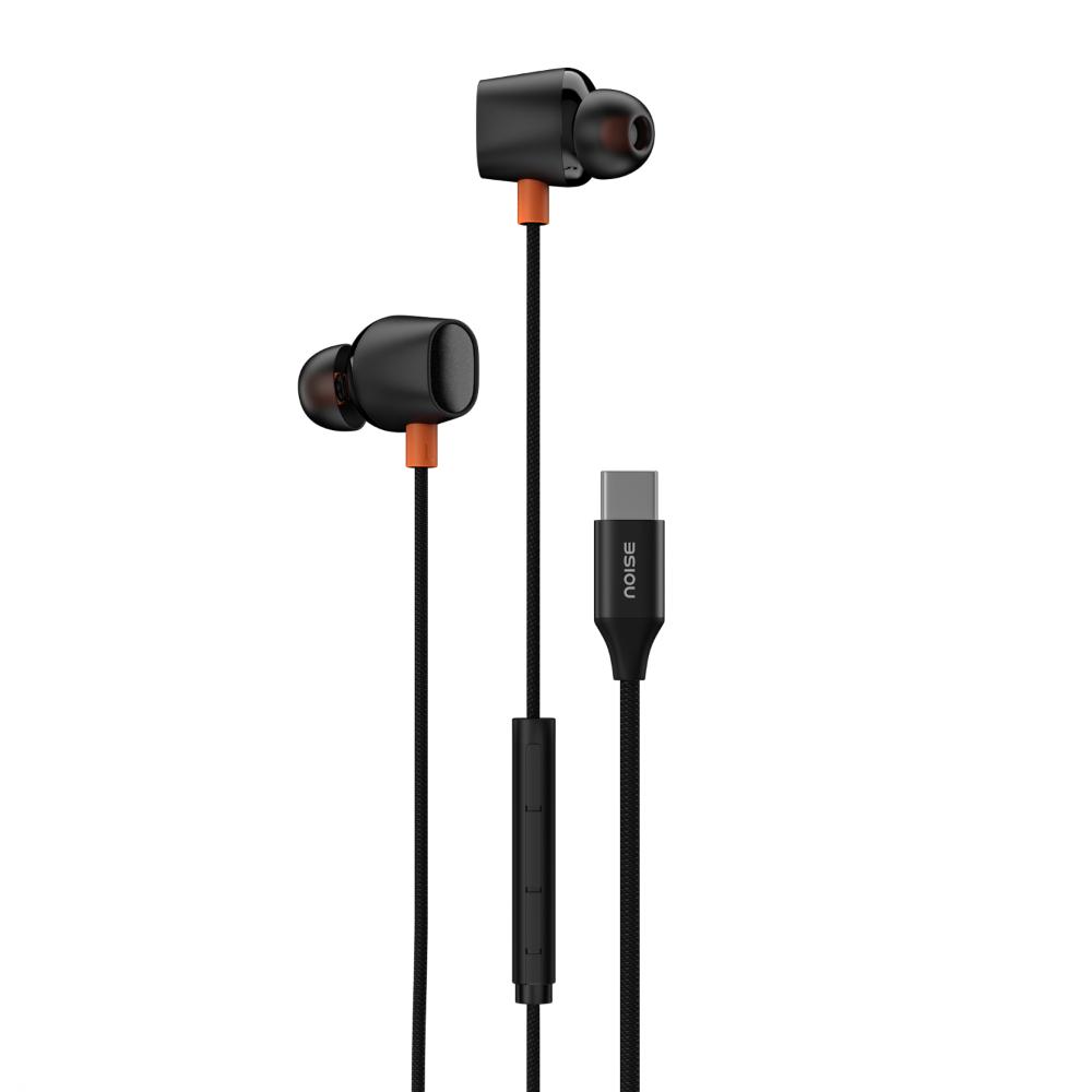 Noise Chord 200 Type-C Wired Earphone, Jet Black