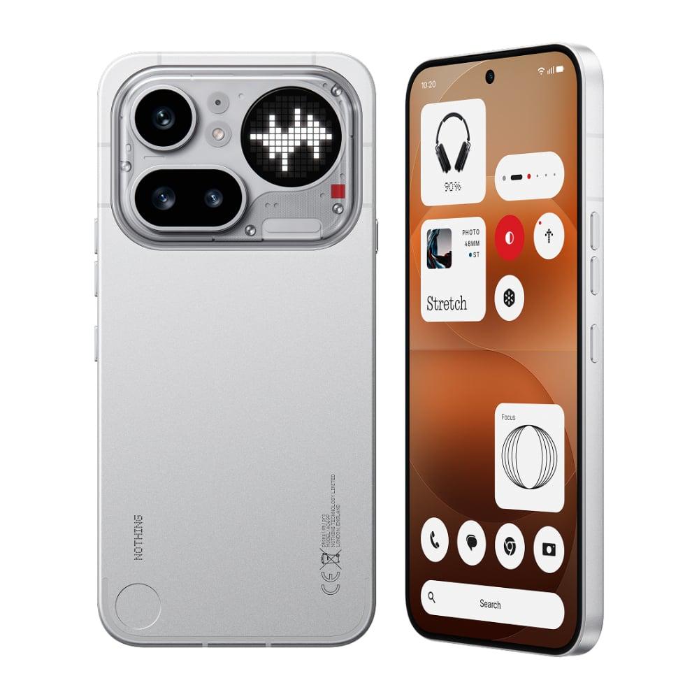 Nothing Phone (4a) Pro 5G 128 GB, 8 GB RAM, Silver, Mobile Phone