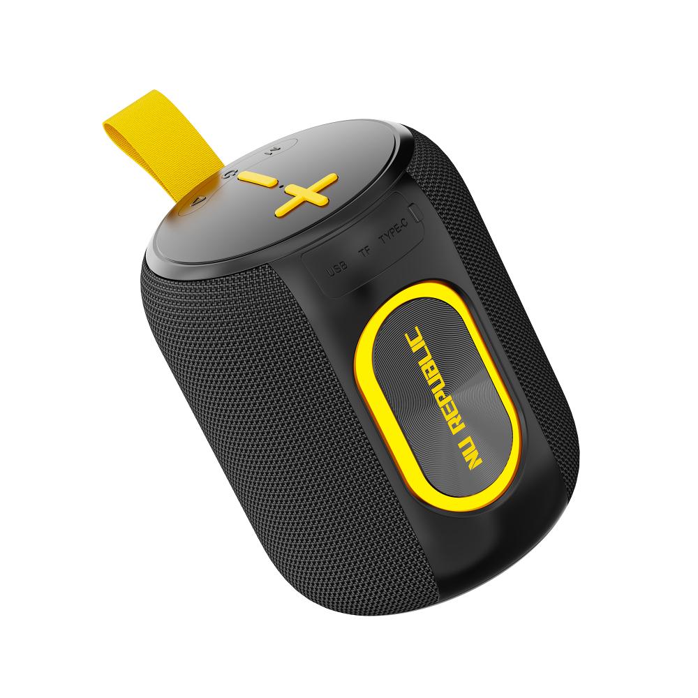 Nu Republic Sonicpop 2000 Wireless Speaker with 16 Watts Output, 6 Hrs Playtime, 66 mm Dynamic Driver, Multi RGB Led Lights (Black)