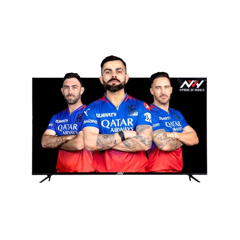 NVY 140 cm (55 inches) 4K Ultra HD Smart Google LED TV, NVA55SFR1, Black