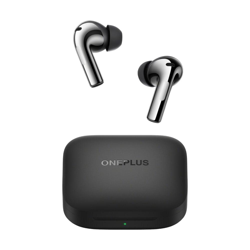 OnePlus Buds 3 Truly Wireless Bluetooth Earbuds with Upto 49dB Smart Adaptive Noise Cancellation,Hi-Res Sound Quality,Sliding Volume Control,10mins for 7Hours Fast Charging with Upto 44Hrs Playback, Metallic Gray