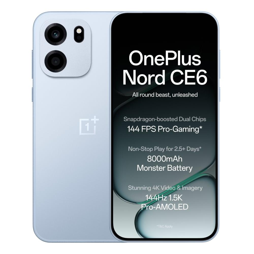 OnePlus Nord CE6 5G 256 GB, 8 GB RAM, Fresh Blue, Mobile Phone