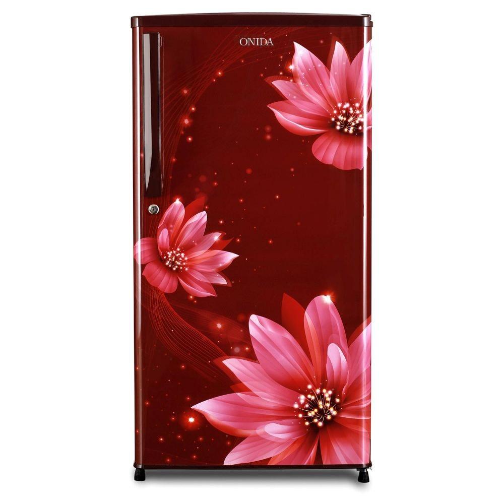 Buy Onida 190 Litre 3 Star Single Door Refrigerator, Floral Red