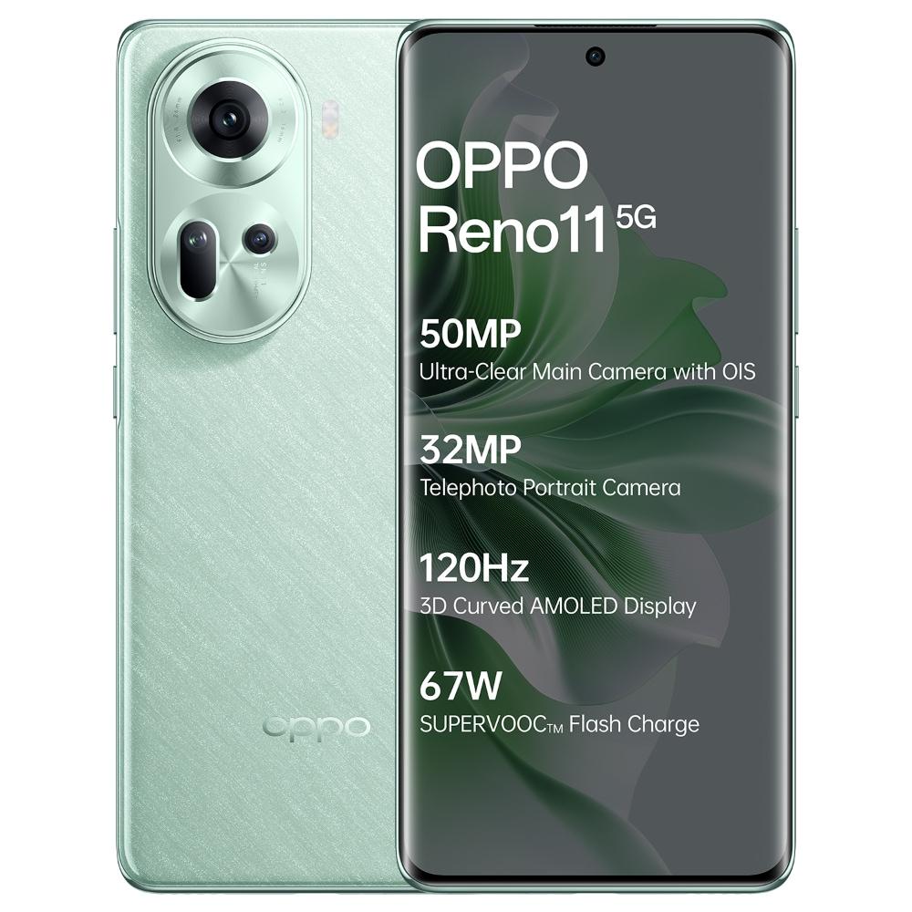 Buy Oppo Reno 11 5G, Green Smartphone (8 GB RAM, 128 GB ROM, 6.7