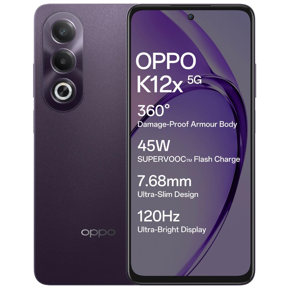 Buy Oppo K12x 5G 128 GB, 6 GB RAM, Midnight Violet Online at Best