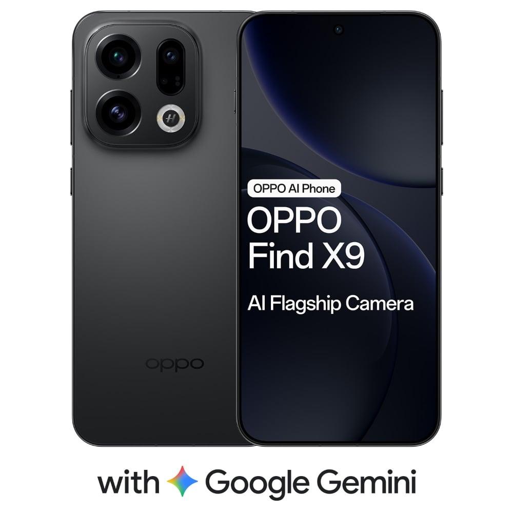 OPPO Find X9 5G 256 GB, 12 GB RAM, Space Black, Mobile Phone