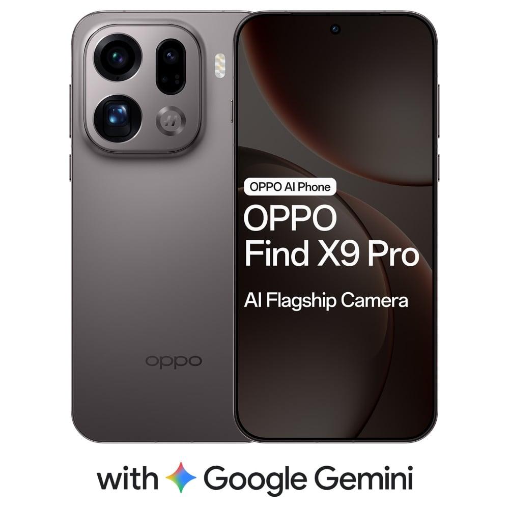 OPPO Find X9 Pro 5G 512 GB, 16 GB RAM, Titanium Charcoal, Mobile Phone