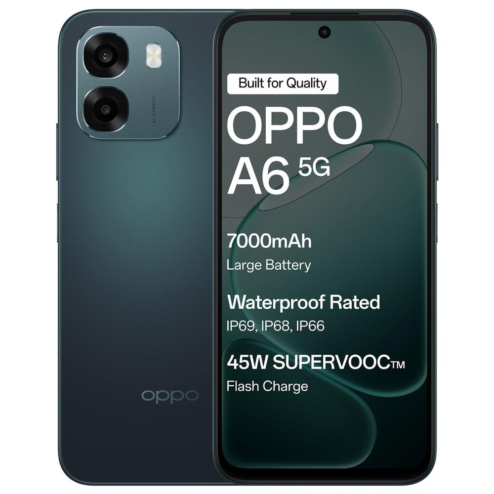 OPPO A6 5G 256 GB, 6 GB RAM, Sapphire Blue, Mobile Phone