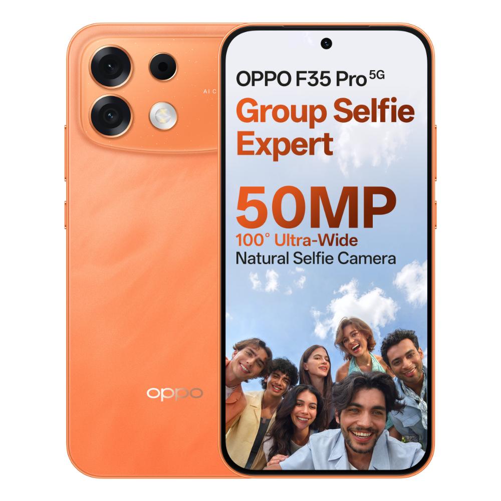 OPPO F35 Pro 5G 128 GB, 6 GB RAM, Sunrise Orange, Mobile Phone