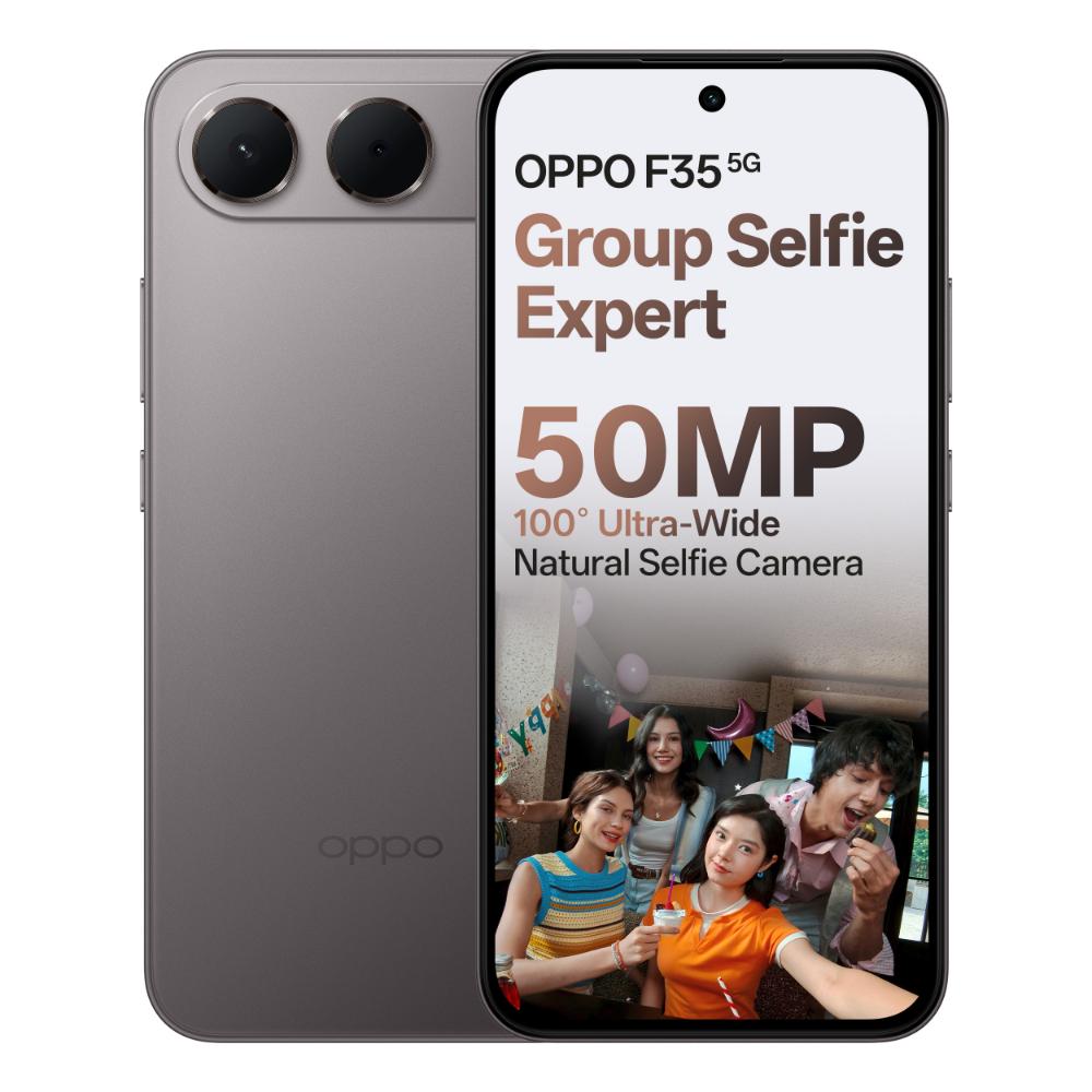 OPPO F35 5G 128 GB, 6 GB RAM, Titanium Grey, Mobile Phone