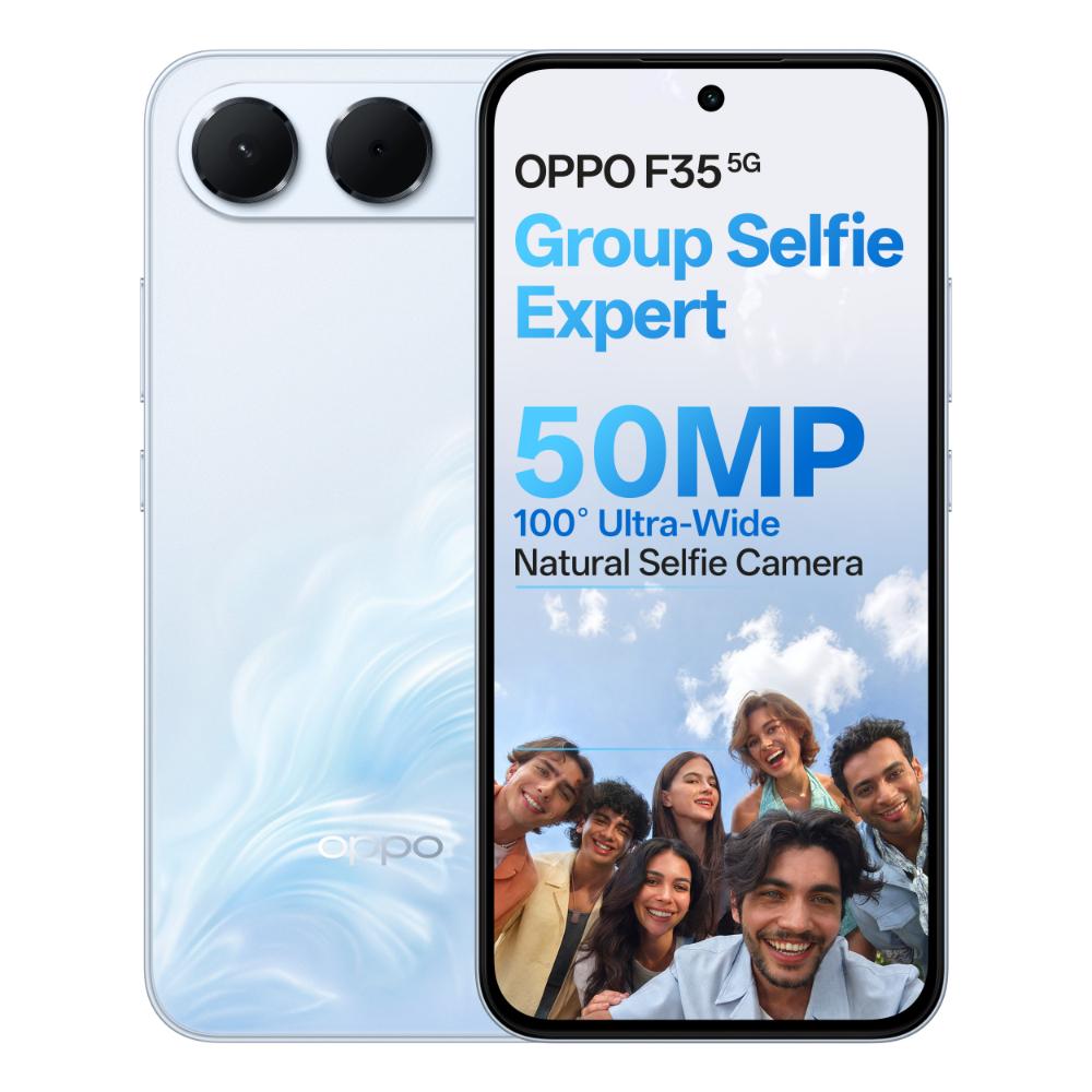 OPPO F35 5G 128 GB, 8 GB RAM, Wave Blue, Mobile Phone