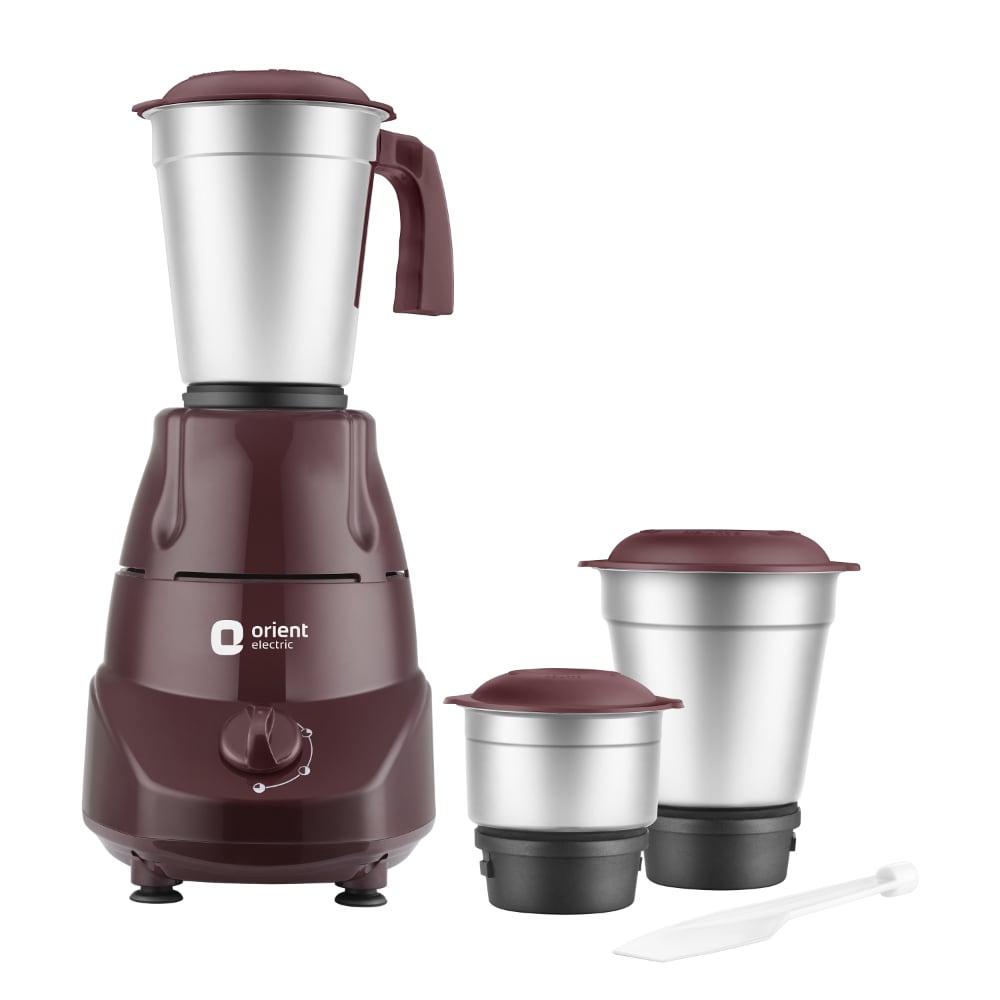 Orient Bolt Super 500 W Mixer Grinder, Cherry