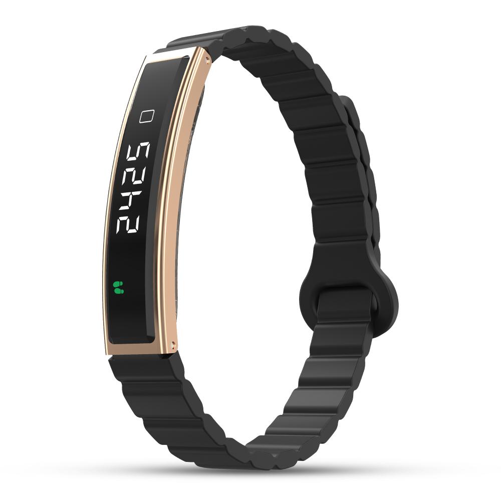 Pebble Arq Smart Bracelet, Obsidian Gold