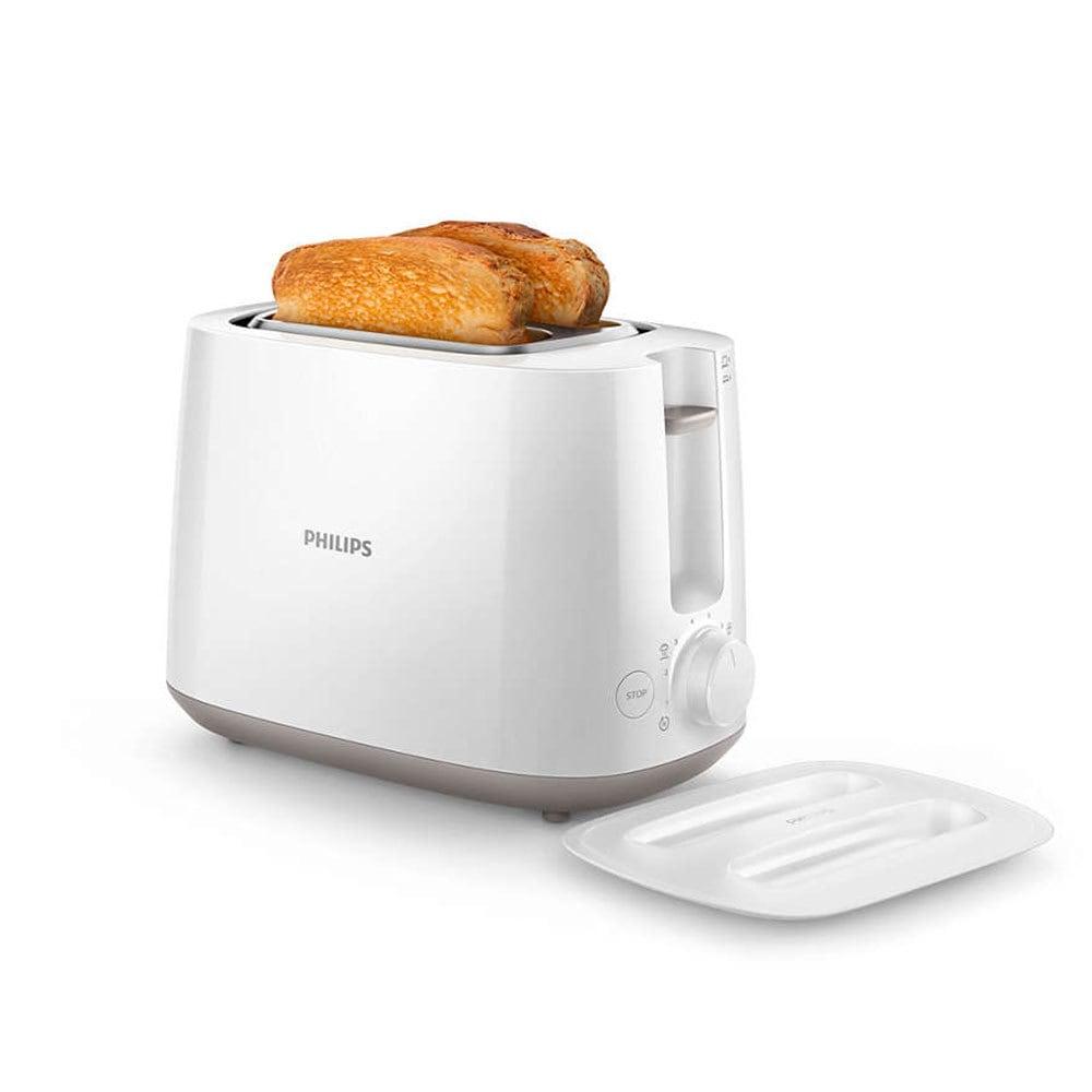 Philips HD2582/00, 2 Bread Slices, Pop-up Toaster, 8 Adjustable Browning Settings,