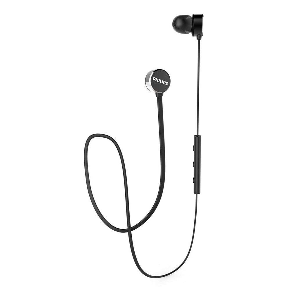 Philips UpBeat TAUN102BK/00 Wireless Earphone with Mic, Flat tangle-free cable, Bluetooth v5.0, 7 hours playtime, Black
