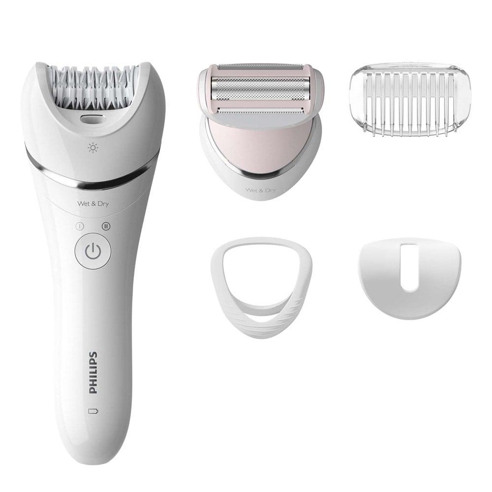 Philips 8000 Series BRE710/00 Epilator With Anti-Slip Grip, White
