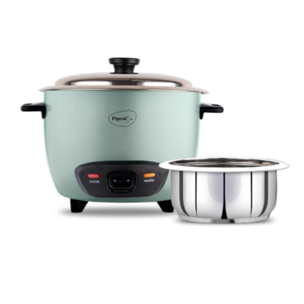 Pigeon Stainless Steel Rice Cooker 1.8 L, Green