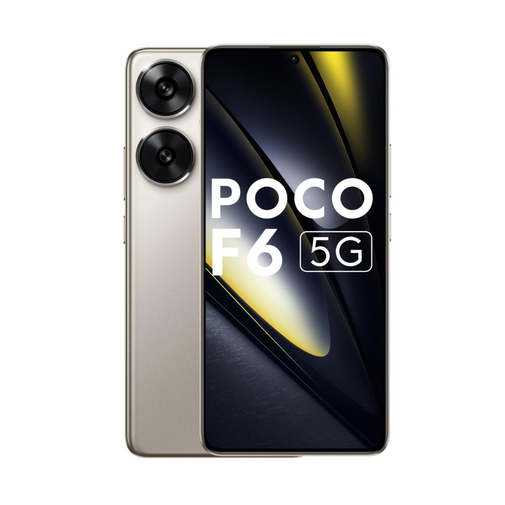 Buy Poco F6 5G 256 GB, 8 GB RAM, Poco Titanium, Mobile Phone at