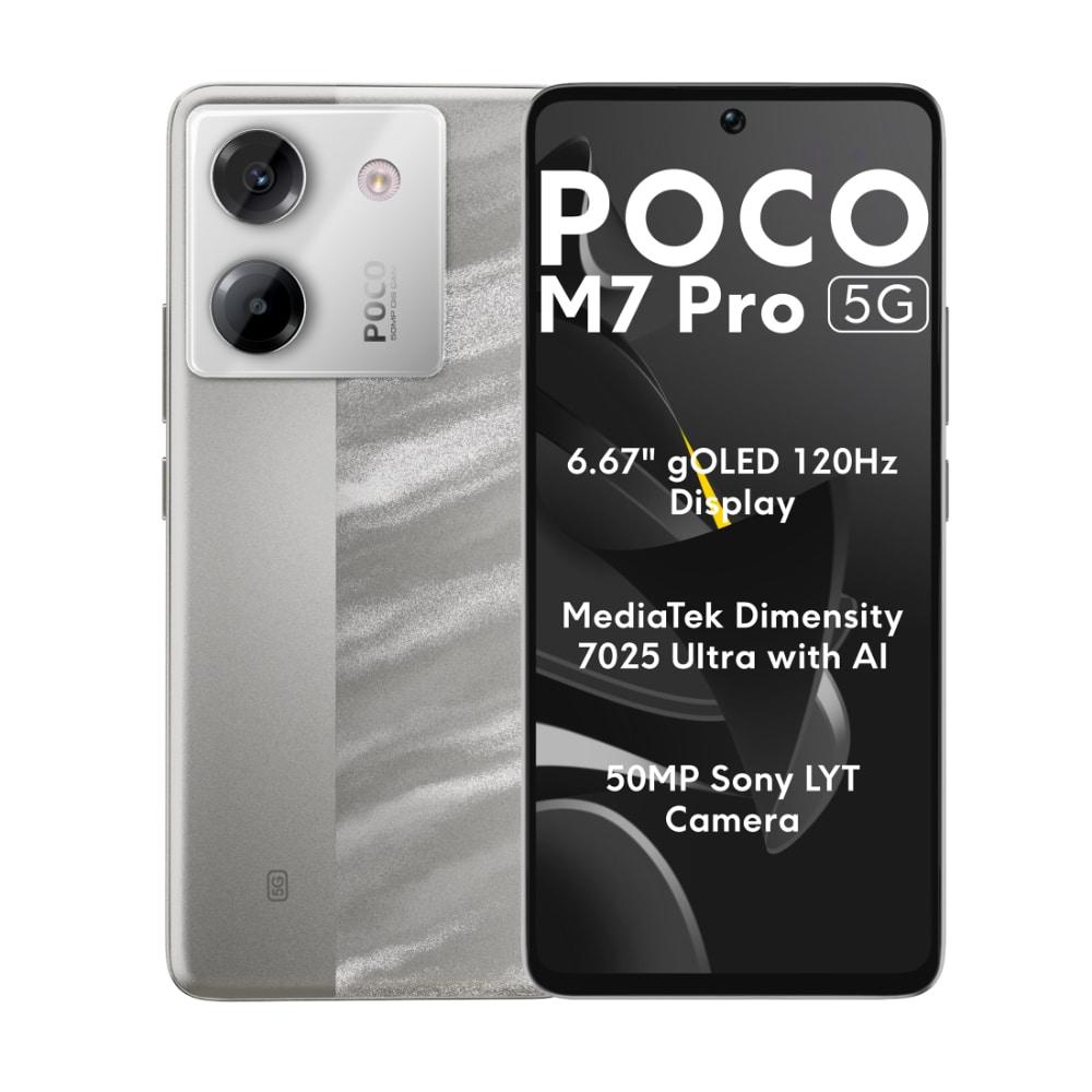 POCO M7 Pro 5G 256 GB, 8 GB RAM, Lavender, Mobile Phone