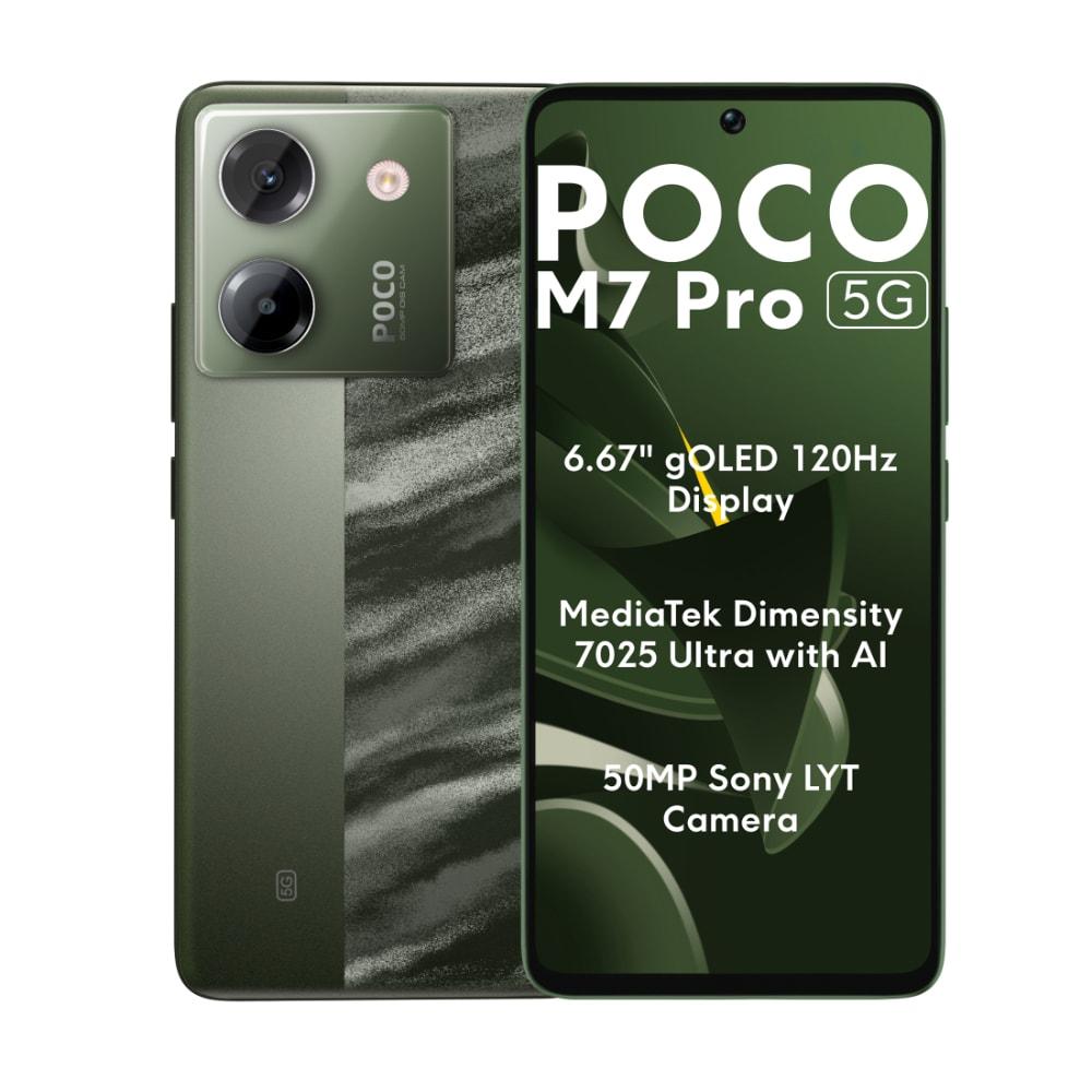 POCO M7 Pro 5G 256 GB, 8 GB RAM, Olive, Mobile Phone