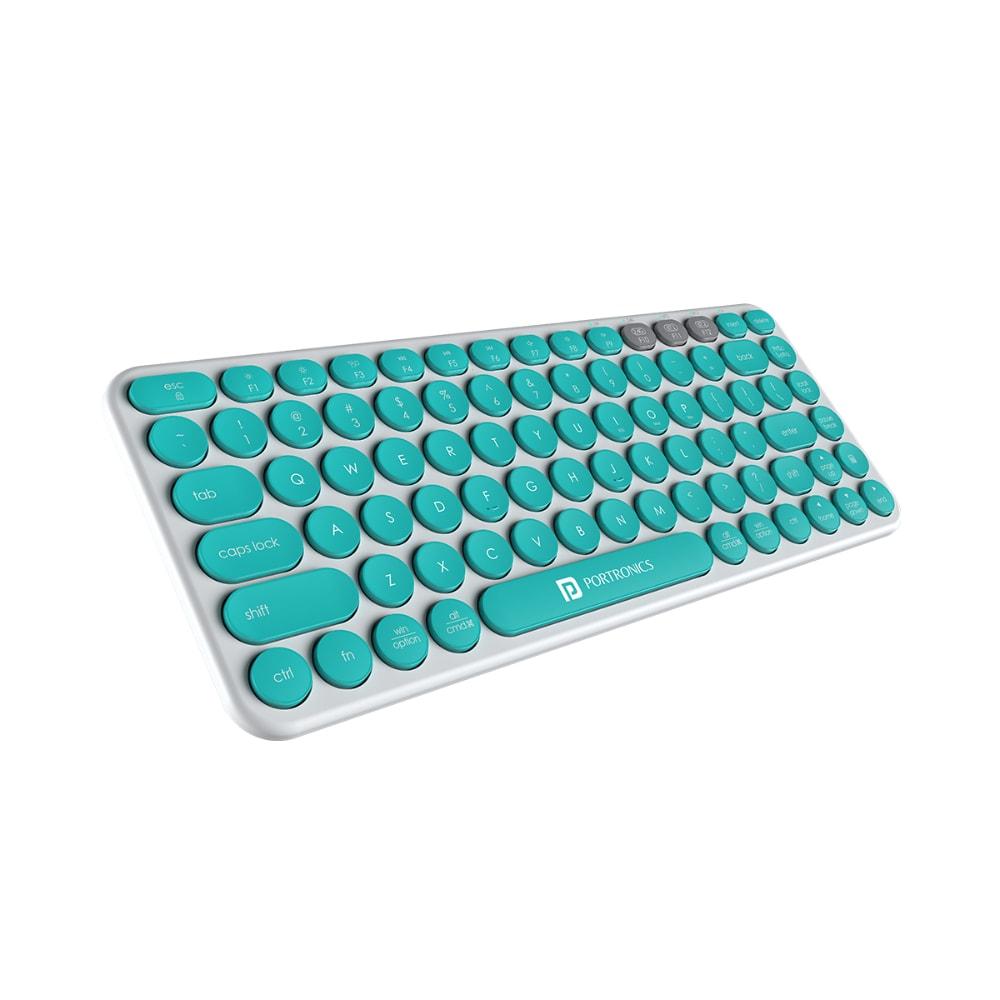 Portronics Bubble 2.0 Bluetooth Wireless Keyboard, White