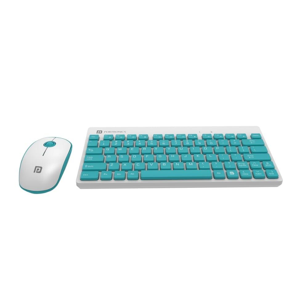 Portronics Key2 Wireless Keyboard & Mouse Combo, White