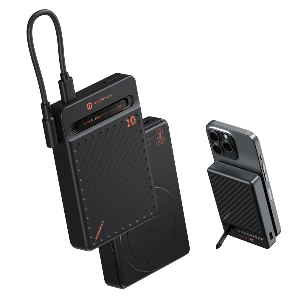 Portronics Chyro 10000 mAh Power Bank, Black
