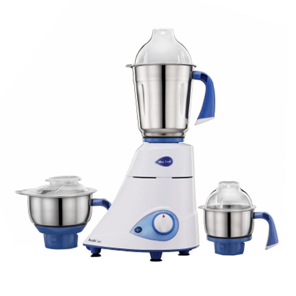 Preethi Blue Leaf Gold 750 Watts 3 Jars Mixer Grinder, 3 Speed Control, Overload Protection, White