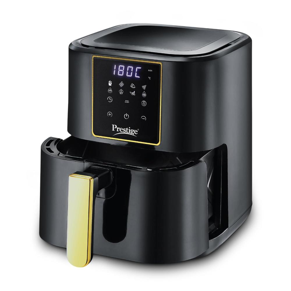 Prestige Nutrifry 1200 W 4.5 L Air Fryer, Black and Silver
