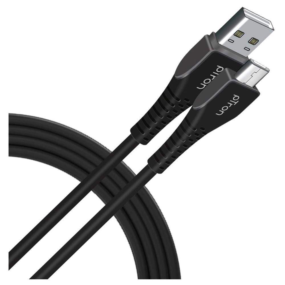 pTron Solero M241 Micro USB Charging & Data Cable, Support upto 2.4A Fast Charging, 1 meter PVC Cable, USB 2.0 Port, USB-A to Micro USB, Anti-Rust Metal Plugs, Anti-Knot, Widely Compatible, Black