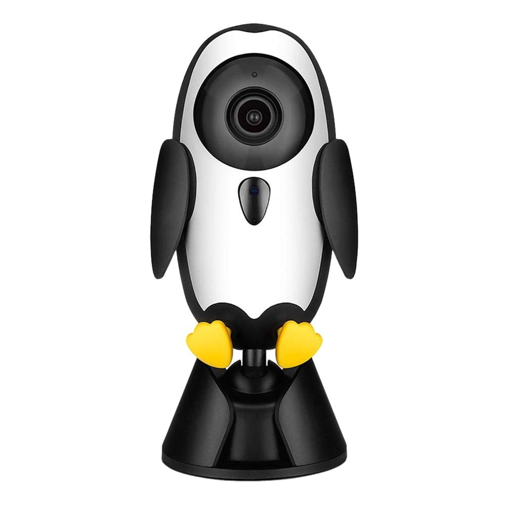 Qubo Baby Cam Smart Camera, Black (Penguin Themed)