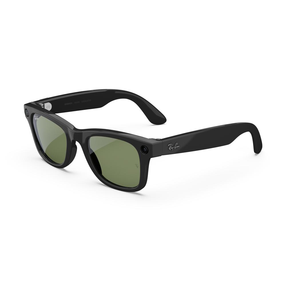 Ray-Ban Meta Wayfarer (Gen 2) - Shiny Black, Green lenses