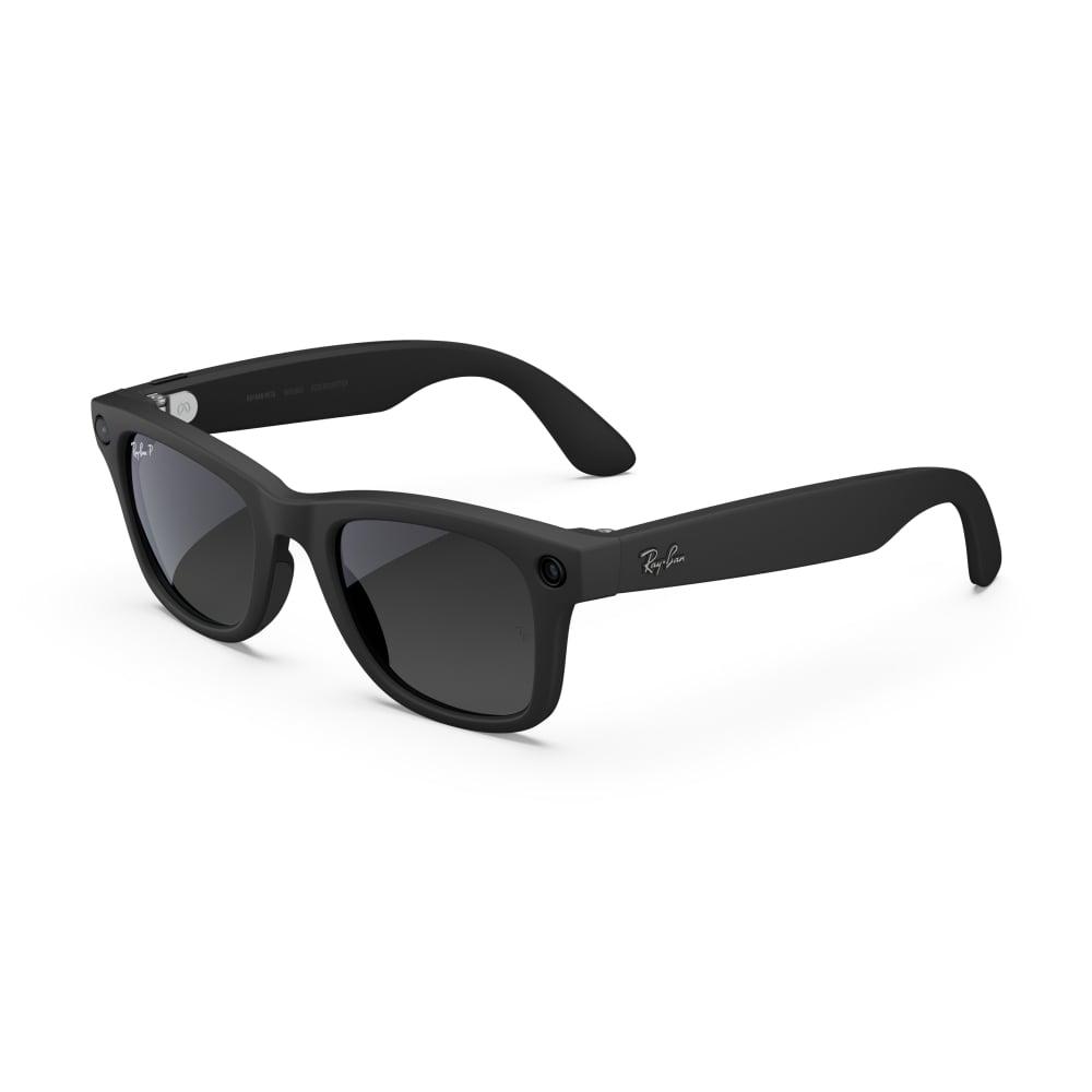 Ray-Ban Meta Wayfarer Large (Gen 2) - Matte Black, Polarised Gradient Graphite lenses