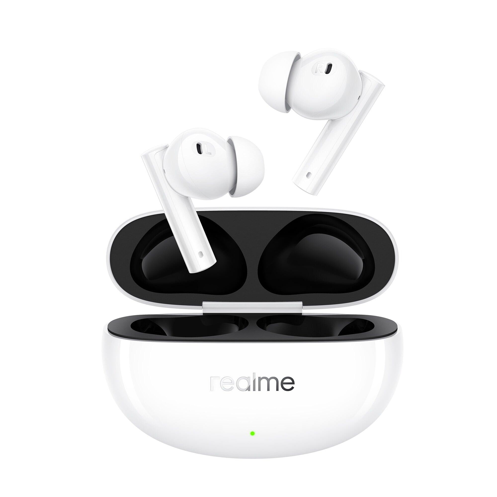 Realme Buds Air 5 In-ear Wirless Earphone, Upto 38 hrs of playtime, Fast charging, IPX5 Water Resistant, Google Fast Pair, Bluetooth v5.3, 45ms Super Low Latency, Supports Dolby Atmos, Smart Adaptive Noise Cancellation, White