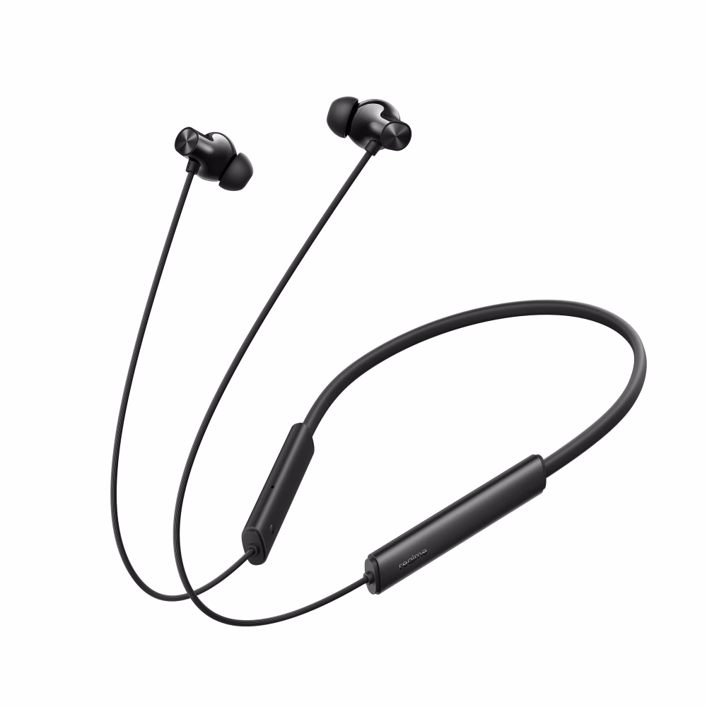 realme Buds wireless 3 Neo Bluetooth Neckband with 13.4 mm Dynamic Bass Boost Driver, upto 32 Hours Playback , Fast Charge, AI ENC, 45ms Ultra Low latency, IP55 Dust & water resistannt, Dual Pairing & Bluetooth v5.4 (Black)
