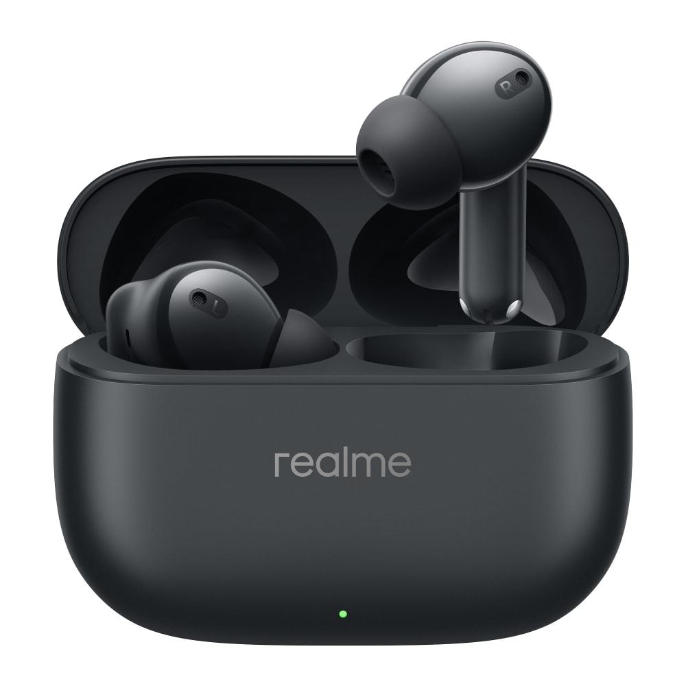 realme Buds T310 TWS Bluetooth Earbuds with 12.4 mm Dynamic Bass Driver, 40 Hrs Total Playback, Fast Charge (10 min Charge for 5 hrs Playback), Vibrant Black
