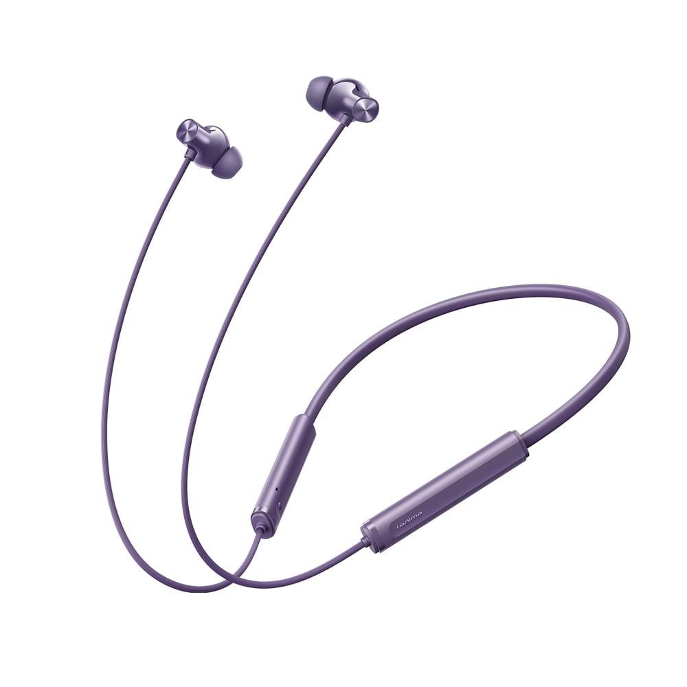 realme Buds Wireless 5 ANC Bluetooth Neckband, Twilight Purple