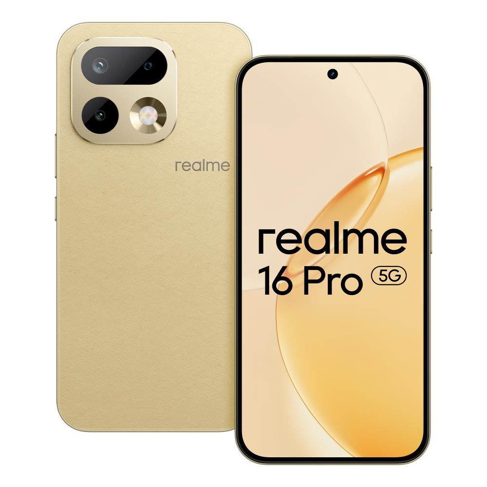 Realme 16 Pro 5G 256 GB, 12 GB RAM, Master Gold, Mobile Phone