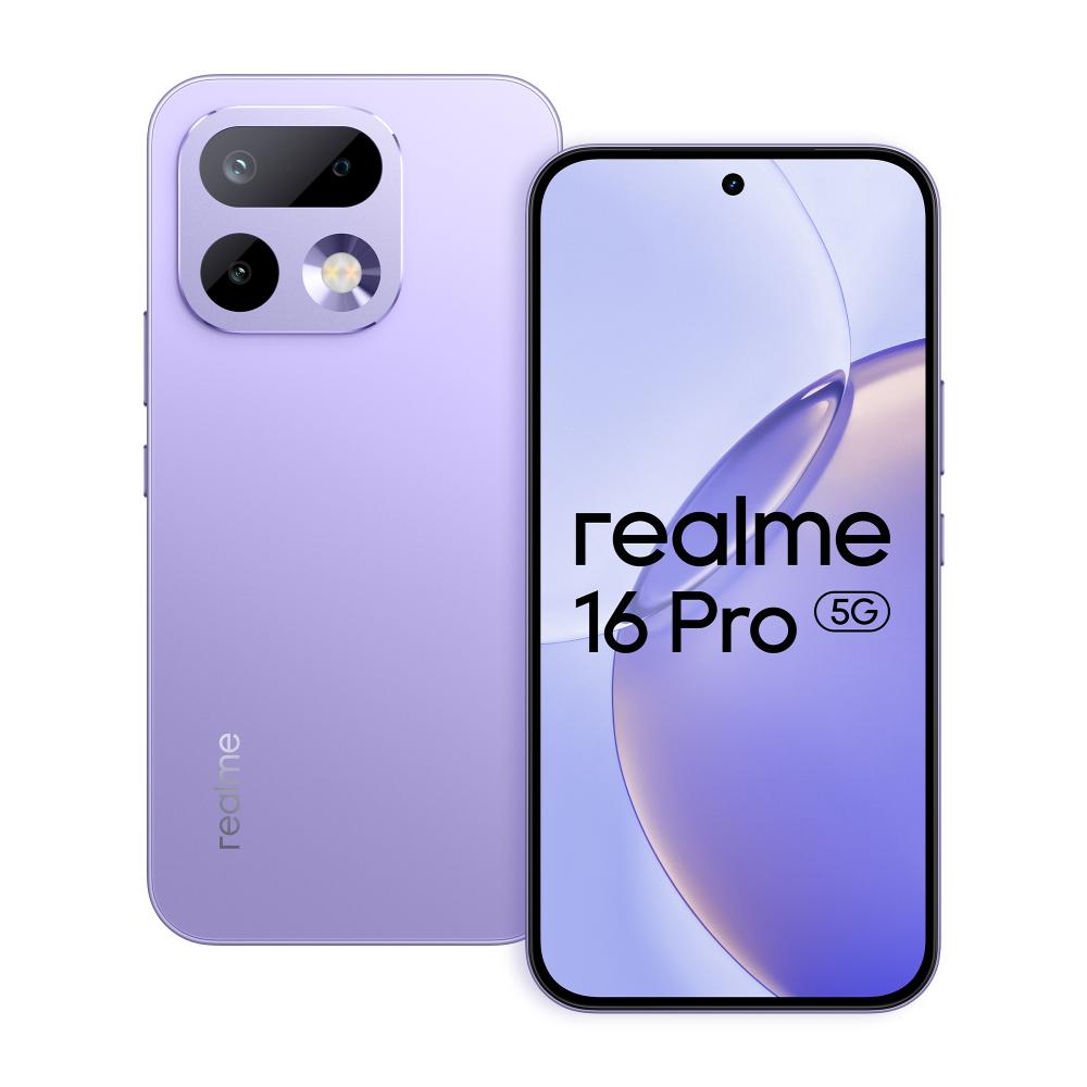 Realme 16 Pro 5G 256 GB, 12 GB RAM, Orchid Purple, Mobile Phone
