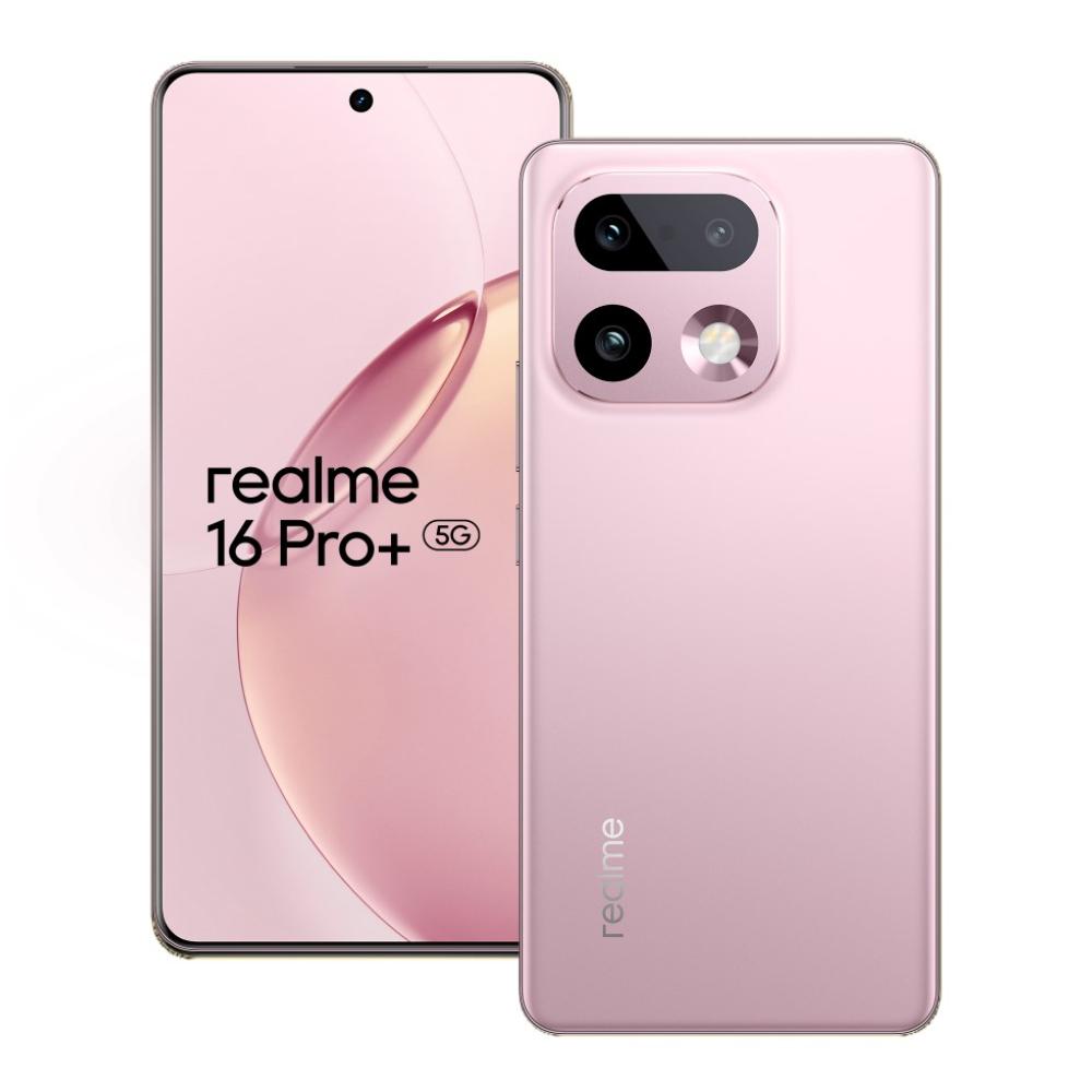 Realme 16 Pro+ 5G 256 GB, 8 GB RAM, Camellia Pink, Mobile Phone