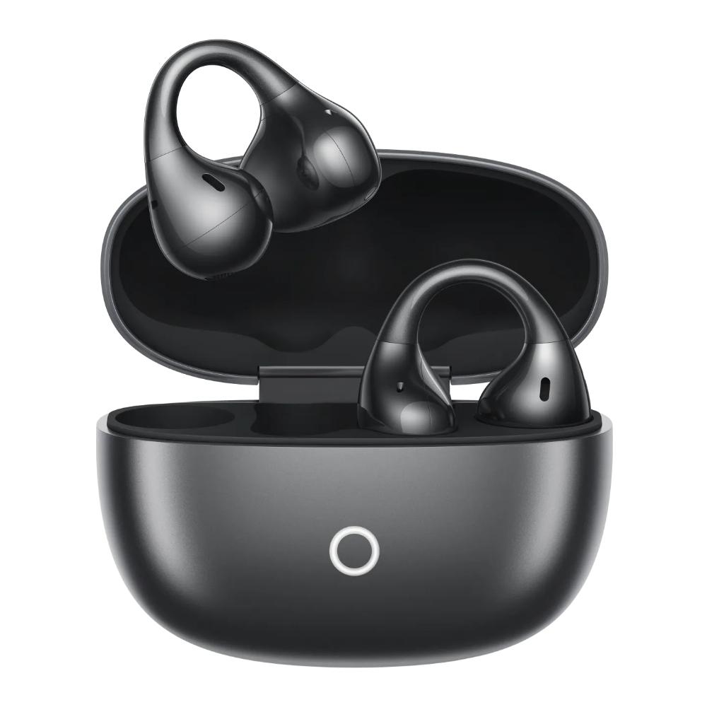 realme Buds Clip Open-Ear Wireless Earbuds with 11 mm Dual Magnet Drivers, 3D Spatial Audio, 36 H Playtime, AI ENC, IP55 Rating and 45 ms Low Latency (Titanium Black)