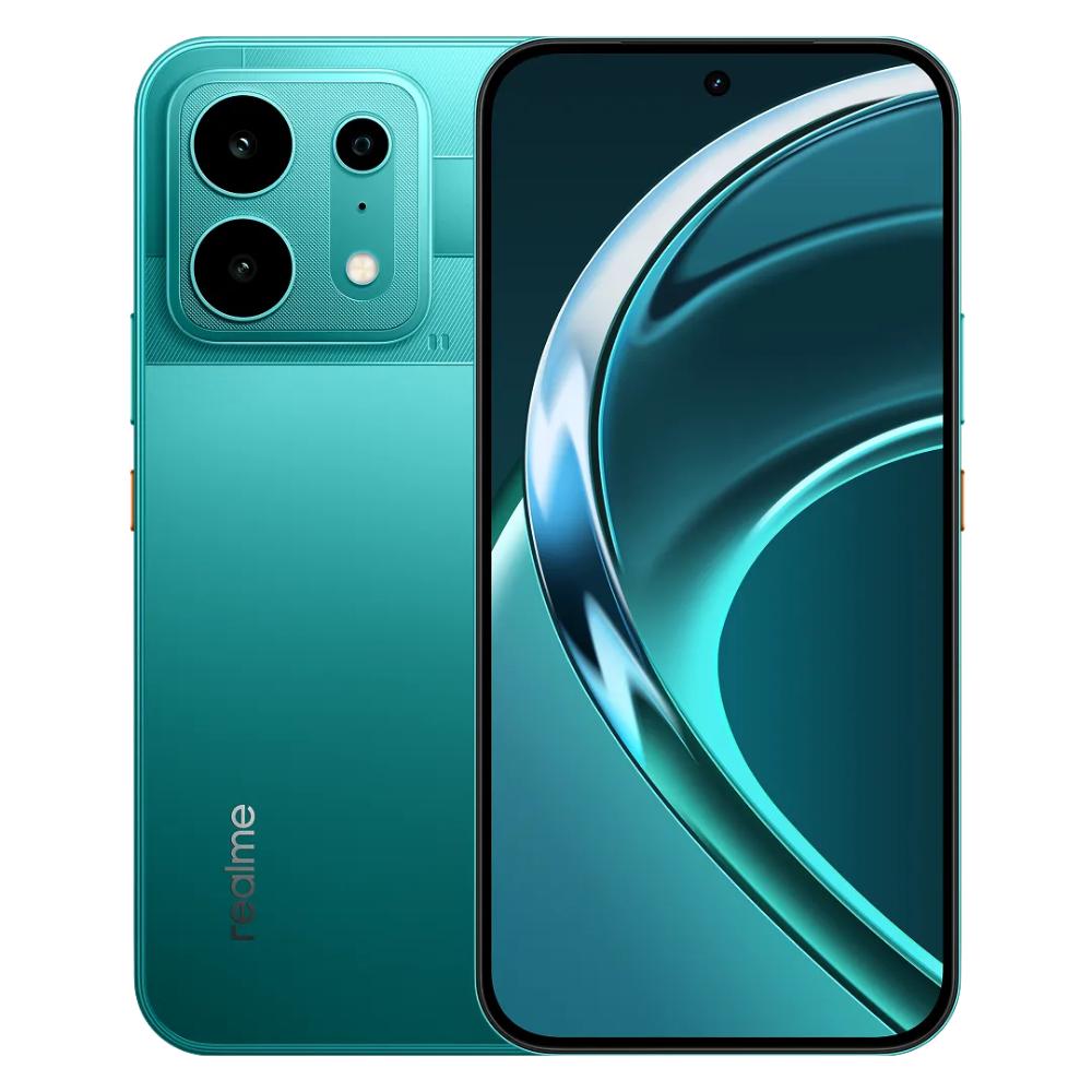 Realme P4S 5G 128 GB, 8 GB RAM, Electric Cyan, Mobile Phone